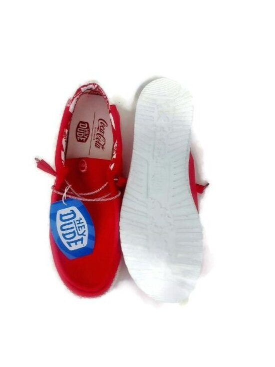 Hey Dude Mens Size 15 x Coca-Cola Wally Coke Limited Edition Casual Shoes Red main image 8